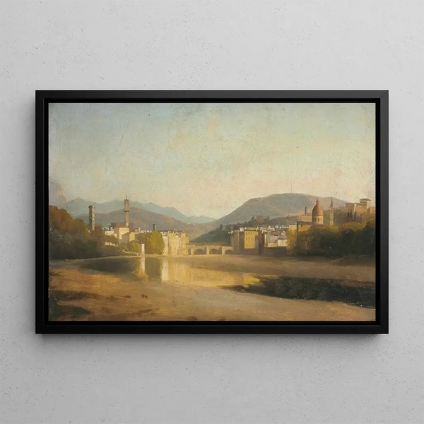 French School - Florence Looking East Along The Arno.webp