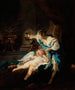Psyché i Miłość - Szkoła Francuska — widok dzieła