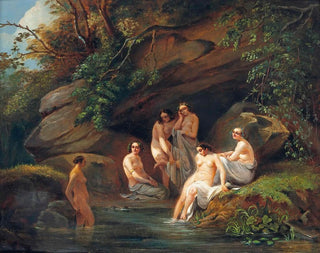 French School - Venus and her nymphs bathing indistinctly.webp