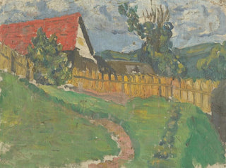 Frida Konstantin - Study of a Landscape with a House.webp