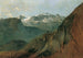 Le Dachstein depuis le Plassen près de Hallstatt - Friedrich August Matthias Gauermann — widok dzieła