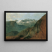 Le Dachstein depuis le Plassen près de Hallstatt - Friedrich August Matthias Gauermann — oprawiony obraz na ścianie