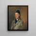 Malarz Jakob Gauermann, ojciec artysty - Friedrich August Matthias Gauermann — oprawiony obraz na ścianie