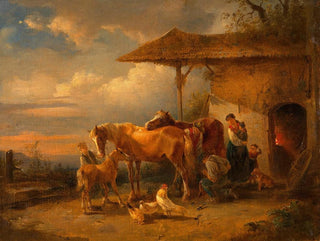 kowala wioski - Friedrich August Matthias Gauermann — widok dzieła