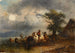 Abreuvoir pour chevaux - Friedrich August Matthias Gauermann — widok dzieła