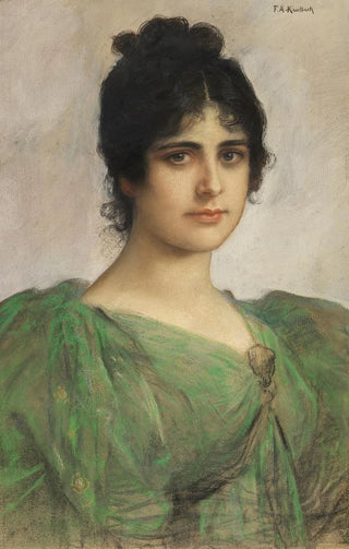 Friedrich August von Kaulbach - Portrt einer Dame Berta RiedingerOrt.webp