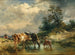 Krówki przy studni - Friedrich Gauermann — widok dzieła