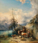 La transhumance à Altaussee avec vue sur le massif du Dachstein - Friedrich Gauermann — widok dzieła
