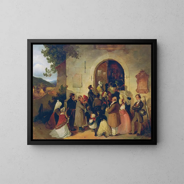 Pielgrzym - Friedrich Johann Treml — oprawiony obraz na ścianie