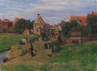 Żniwa na Holenderskich Polach - Friedrich Kallmorgen — widok dzieła