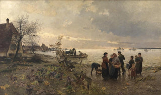 Friedrich Kallmorgen - Rheinberschwemmung bei Karlsruhe im Jahre 1887.webp