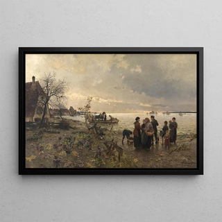 Friedrich Kallmorgen - Rheinberschwemmung bei Karlsruhe im Jahre 1887.webp