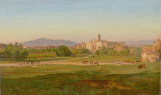Friedrich Loos - Blick auf die Basilica di Santa Croce in Gerusalemme Rom.webp