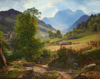 La Ramsau near Berchtesgaden - Friedrich Loos — widok dzieła