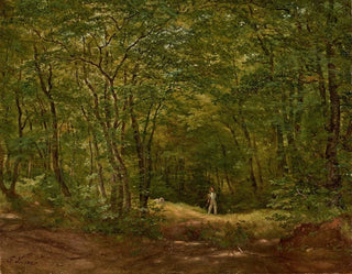 Spacerowicz w leszym krajobrazie - Friedrich Loos — widok dzieła
