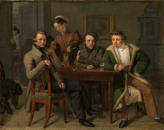 L'architekt Friedrich Eisenlohr otoczony przez swoich przyjaciół - Friedrich Mosbrugger — widok dzieła