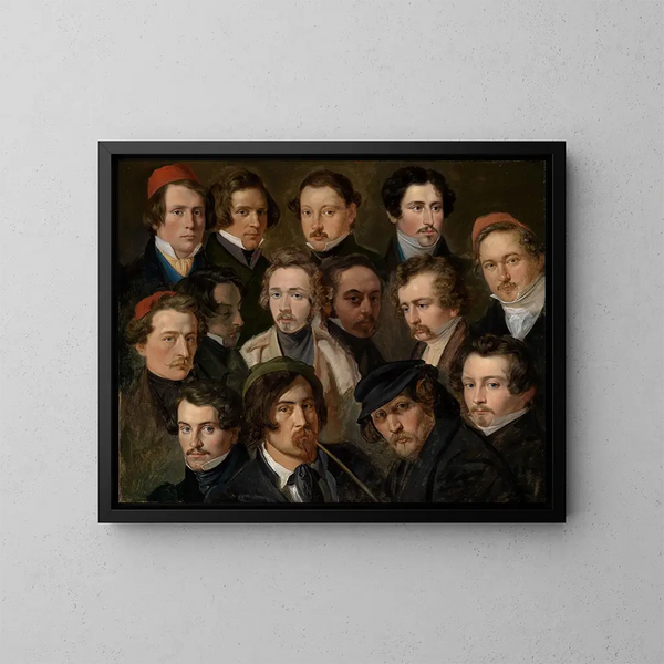 Les camarades - Friedrich Mosbrugger — oprawiony obraz na ścianie