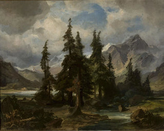 Friedrich Preller the Elder - Mountain landscape from Norway.webp