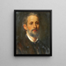 autoportret - Friedrich Staudinger — oprawiony obraz na ścianie