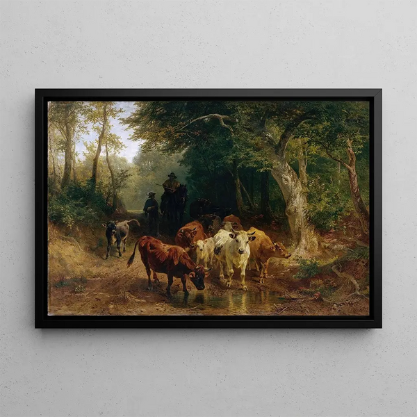 Friedrich Voltz - Heimkehr der Rinderherde im Herbst.webp