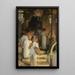 Przed hinduskim świątynią - Friedrich Woldemar — oprawiony obraz na ścianie