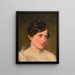 Antonie Amerling, żony artysty - Friedrich von Amerling — oprawiony obraz na ścianie