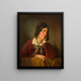 Antonie Amerling z uniesioną głową, żona artysty - Friedrich von Amerling — oprawiony obraz na ścianie