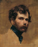 Autoportret w niebieskim krawacie - Friedrich von Amerling — widok dzieła