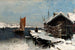 Scena zimowa - Frithjof Smith-Hald — widok dzieła