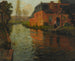Widok na rzekę La Varenne - Frits Thaulow — widok dzieła