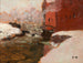 La fabrique rouge - Frits Thaulow — widok dzieła