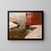 La fabrique rouge - Frits Thaulow — oprawiony obraz na ścianie