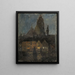 Wieczór w Dieppe - Frits Thaulow — oprawiony obraz na ścianie