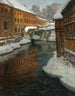 D'Akerselven - Frits Thaulow — widok dzieła