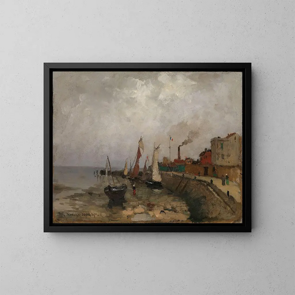 Port francus Le Havre - Frits Thaulow — oprawiony obraz na ścianie