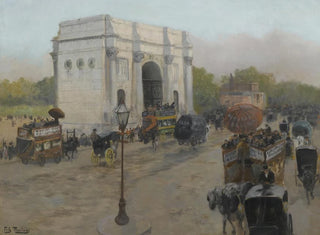 Łuk Triumfalny z Marble Arch, Londyn - Frits Thaulow — widok dzieła