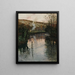 Zachód słońca nad Arques w Piquigny - Frits Thaulow — oprawiony obraz na ścianie