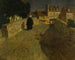 W stronę mostu Lovignon, Most kwiatowy w Quimperlé - Frits Thaulow — widok dzieła