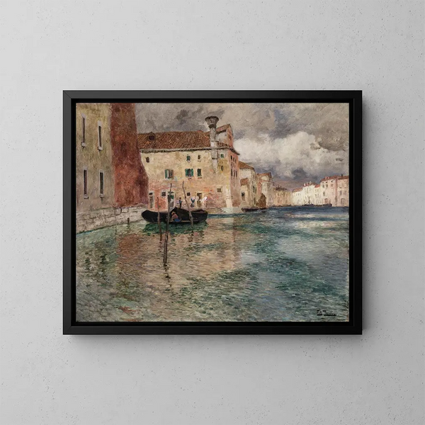 Wenecja - Frits Thaulow — oprawiony obraz na ścianie