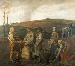 Zbiór ziemniaków - Fritz Boehle — widok dzieła
