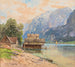 Łodzie w Hallstatt - Fritz Lach — widok dzieła