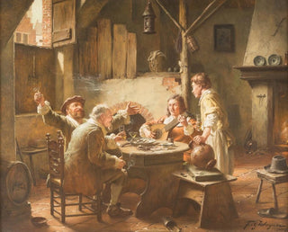Radosne zgromadzenie - Fritz Wagner — widok dzieła
