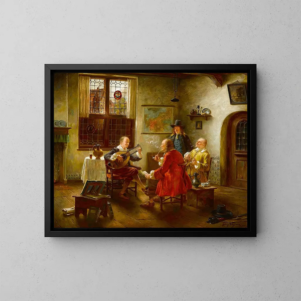 La leçon de musique - Fritz Wagner — oprawiony obraz na ścianie