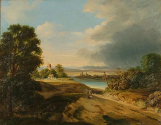 Fryderyk Skarbek - Landscape with a windmill.webp