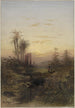 Zachód słońca w krajobrazie orientalnym - Gabriel Hippolyte Lebas — widok dzieła