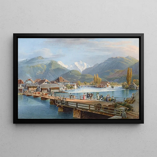 Gabriel Lory the Younger - Unterseen mit Blick auf die Jungfrau.webp