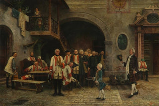 Gabriel von Hackl - Kaiser Joseph II als Knabe bei den Invaliden in Wien.webp