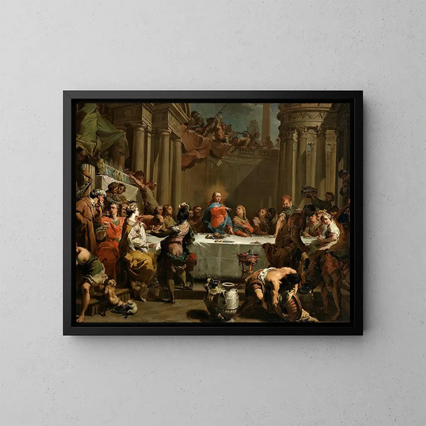 Les Noces de Cana - Gaetano Gandolfi — oprawiony obraz na ścianie