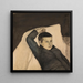 Chłopiec leżący - Magnus Enckell — oprawiony obraz na ścianie