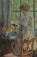 Młoda kobieta czytająca - Gari Melchers — widok dzieła